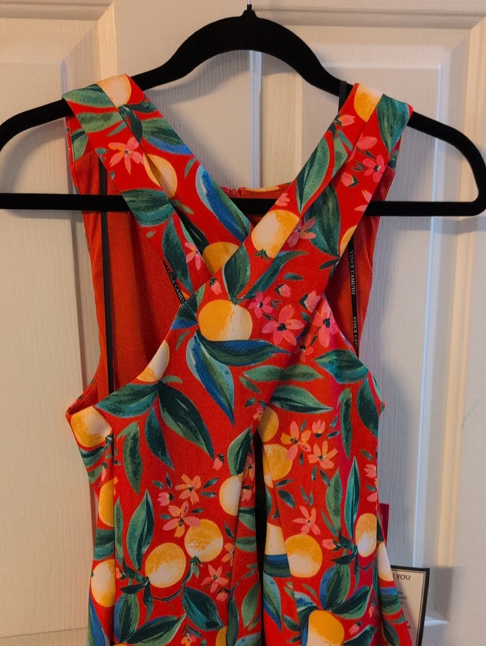 NWT Vince Camuto Dress with Citrus Print - Picture 4 of 14